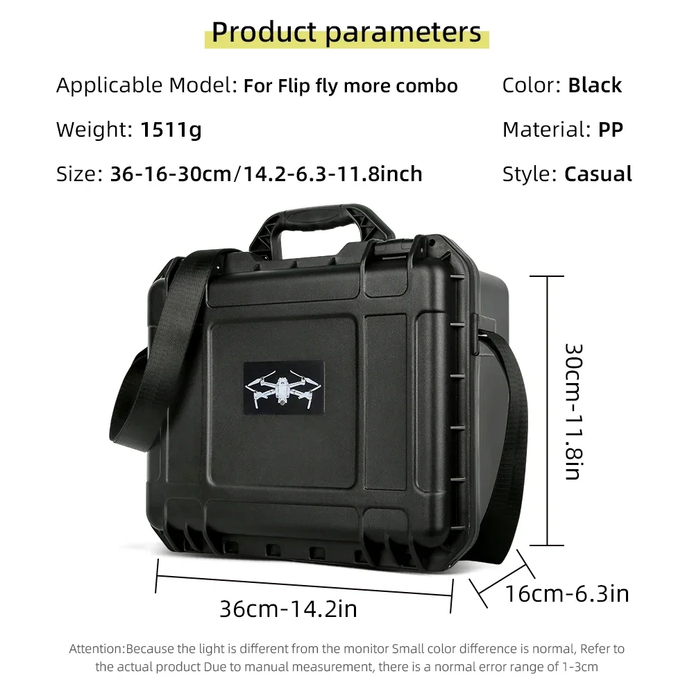 For DJI FLIP Accessory Storage Box For DJI FLIP Portable Travel Organizer Large Remote Control Accessory Storage Case