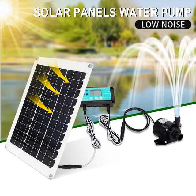 50W 350L/H Mini Kefe Nélküli Napenergia -Szivattyú Dc 12 V Napelem Napelemes Töltésvezérlő Ultra Silent Pond Garden Kit Akvárium - Image 2