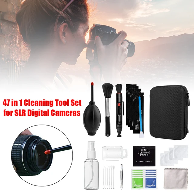 Kit Pulizia Fotocamera DSLR - Set Completo Con Tamponi Sensore, Panno Microfibra E Penna Per Lenti - Foto 3