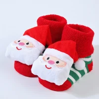 0-3 Years Children Stockings Baby Thickened Terry Xmas Warm Stuff Boy Girl Christmas Winter Clothing Accessories  Toddler Socks 4