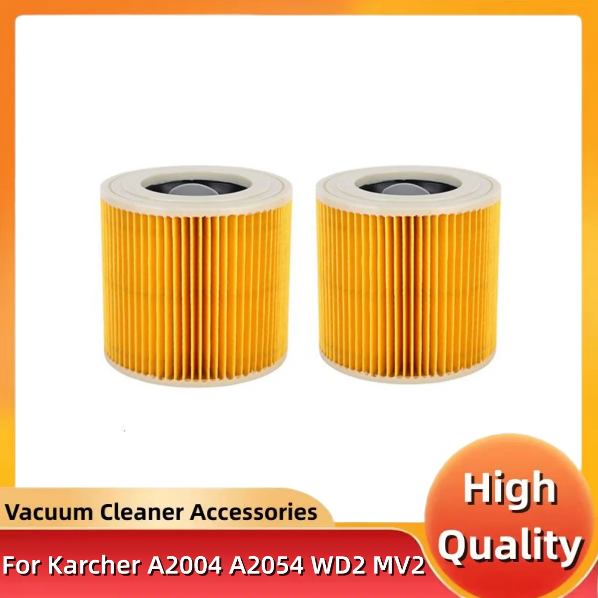 For Karcher Vacuum Cleaners Parts Cartridge HEPA Filter WD2.250 WD3.200