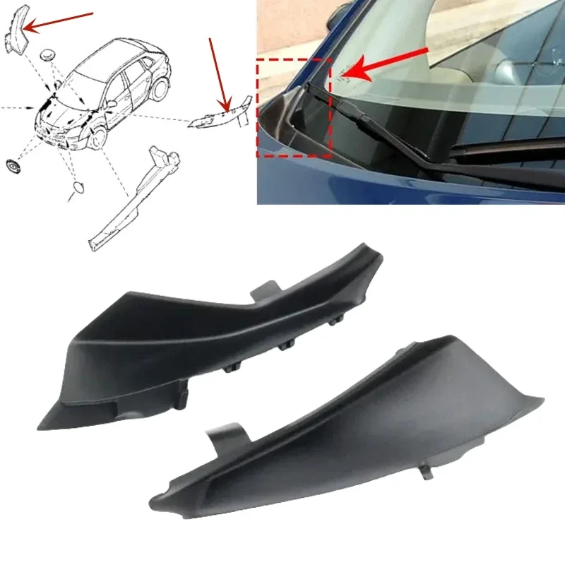 Garniture Latérale De Pare-chocs Avant Pour Mercedes Classe A W177 AMG Line 2018+ - Noir Piano - ABS - Kit De 2 Pièces