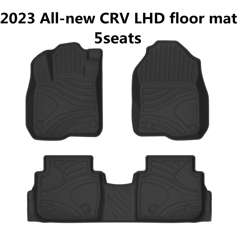 FITS HONDA CRV HYBRID BOOT 2018 & ONWARDS TAILORED BLACK RUBBER CAR - View #2
