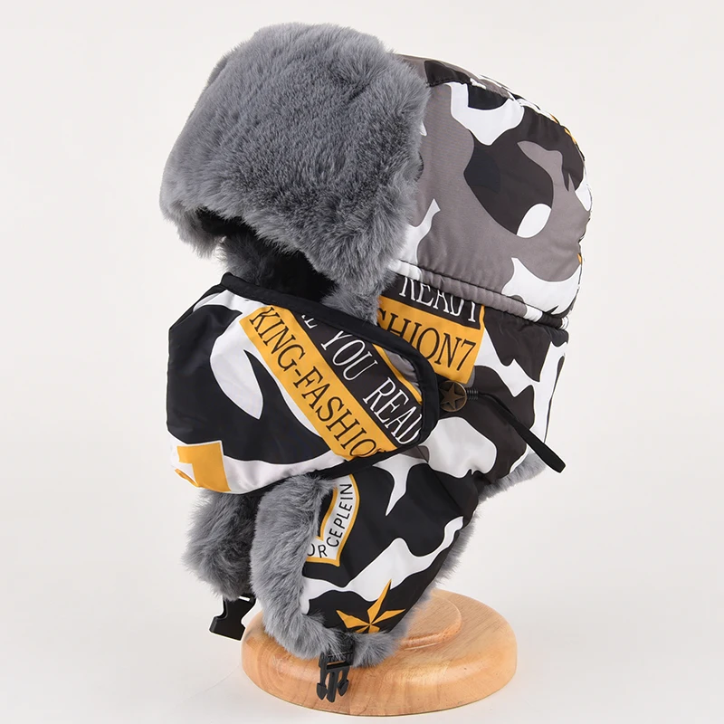 

Шапка Lei Feng Мужская зимняя камуфляжная шапка женская утепленная термальная маска шапка защита ушей шапка для велоспорта на открытом воздухе с защитой от холода