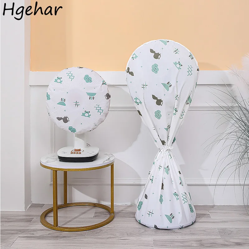 Cartoon Printed Electric Fan Covers Simple Protector Dust-proof Water-proof All-inclusive Fancover Washable Durable Reusable