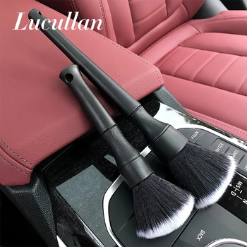 Lucullan brosse de détail Ultra-douce brosse de détail intérieure de voiture Super Dense avec poils synthétiques brosse de plumeau de tableau de bord de voiture 1