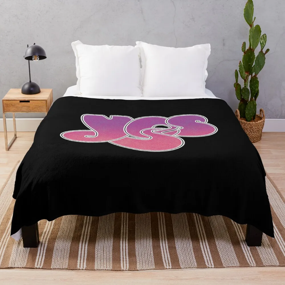 

YES LOGO Throw Blanket Beach Blanket Flannels Blanket Soft Bed Blankets