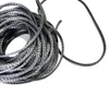 12 strands braided black pure Kevlar braided rope hollow rope eye loop rope 6