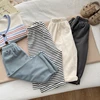 Spring And Autumn Newborn Baby Girls And Boys Trousers Cotton Simple Travel Solid Elastic Waist Korean Fashion Soft Casual 3