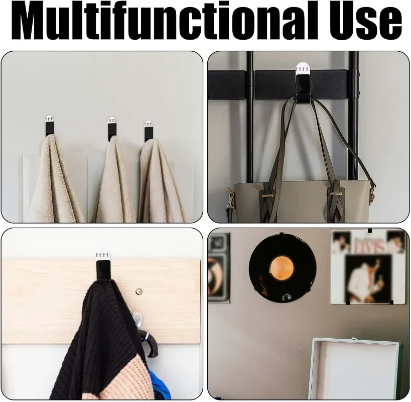 6/30PCS Acrylic Record Display Holder Self Adhesive Album Disc Rack Wall Mount Self Hook Multipurpose Poster Storage Float Shelf 6