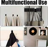 6/30PCS Acrylic Record Display Holder Self Adhesive Album Disc Rack Wall Mount Self Hook Multipurpose Poster Storage Float Shelf 6
