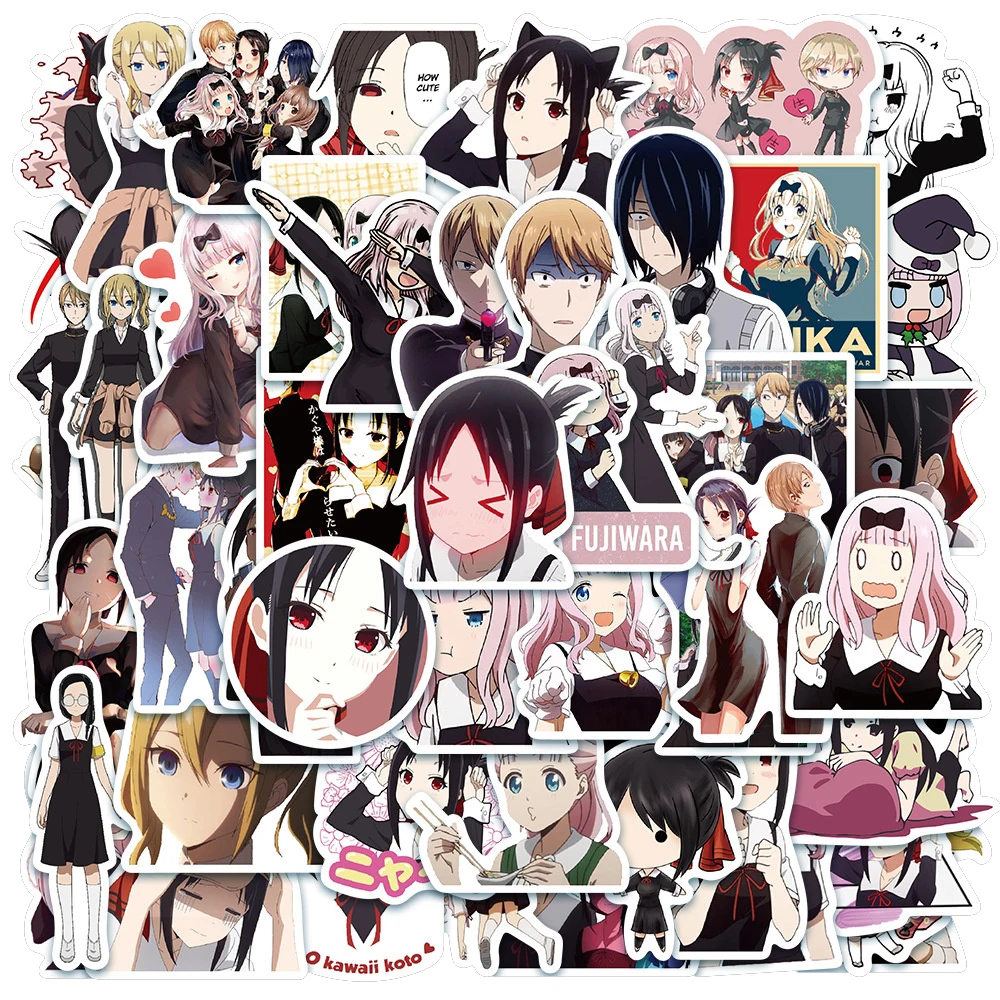 

10/30/50PCS Anime Miss Kaguya Wants Me To Confess Trend Graffiti Stickers Bike Skateboard Car Helmet Laptop Computer Wholesale