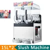 15L*2 Commercial Frozen Drink Machine Frozen Drink Maker Slush Machine Slush Machine Beverage Margarita Granita Smoothie Machine 1