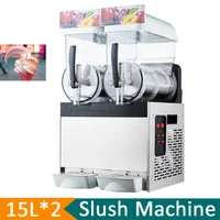 15L*2 Commercial Frozen Drink Machine Frozen Drink Maker Slush Machine Slush Machine Beverage Margarita Granita Smoothie Machine 1