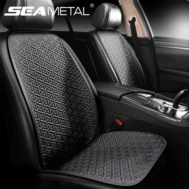 Universel pour siège de voiture Super Souple en Cuir PU Housse de  protection chaise coussin de voiture,52*50cm,Noir