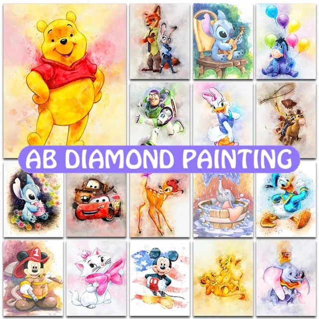 DIY Disney Diamond Drawing Cartoon Magic Princess Cross Stitch Drawing Kit  AB Diamond Bambi Diamond Mosaic Embroidery Home Decor - AliExpress