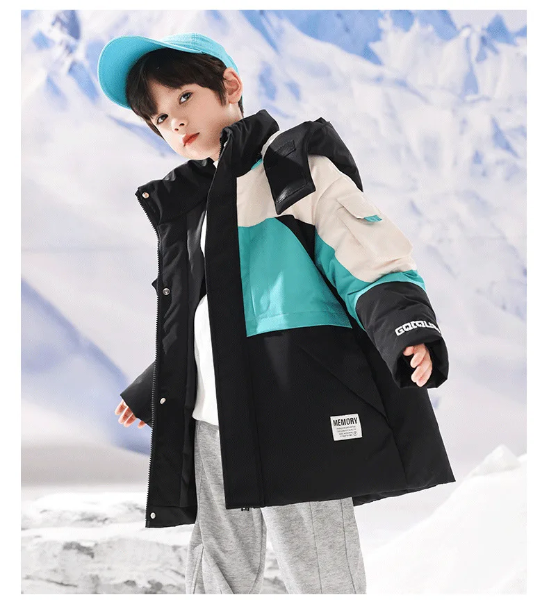 OLEKID 2025, russische Winter-Kinder-Daunenjacke für Jungen, wasserdicht, verdickt, warm, für Teenager, Jungen, Skijacke, Mantel, 3–16 Jahre, Kinderparkas – Detail 9