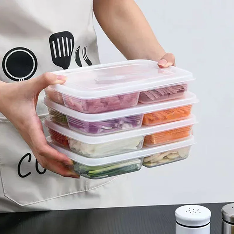 Food Preservative Box Compartment Fruit Vegetable Storage Box Refrigerator Organizer Meat Onion Ginger Kitchen Tool 3