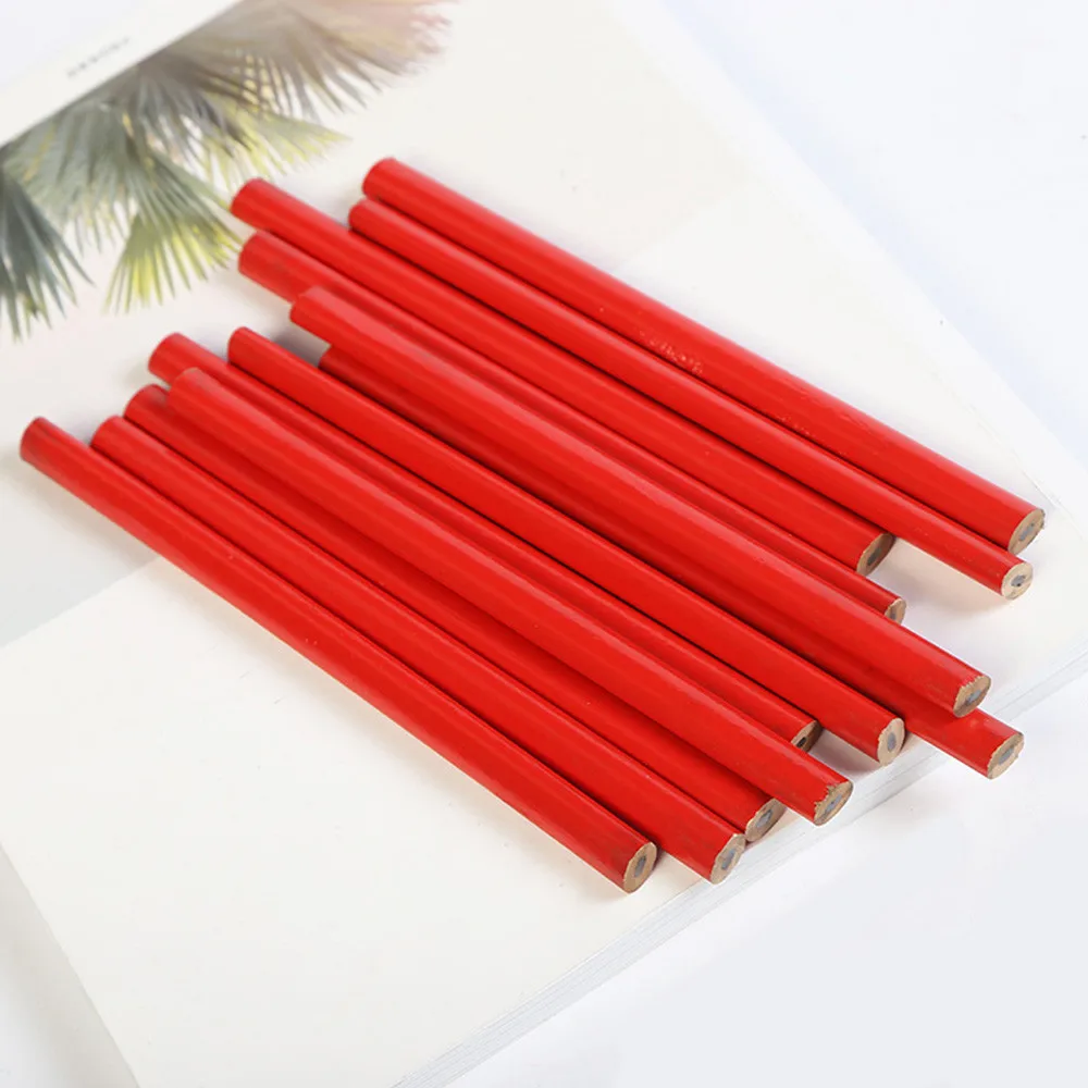 

Duable Newest Protable Useful Hot Sale Pencils Working 12Pcs 175mm Black Carpenters Construction Marking Pencil