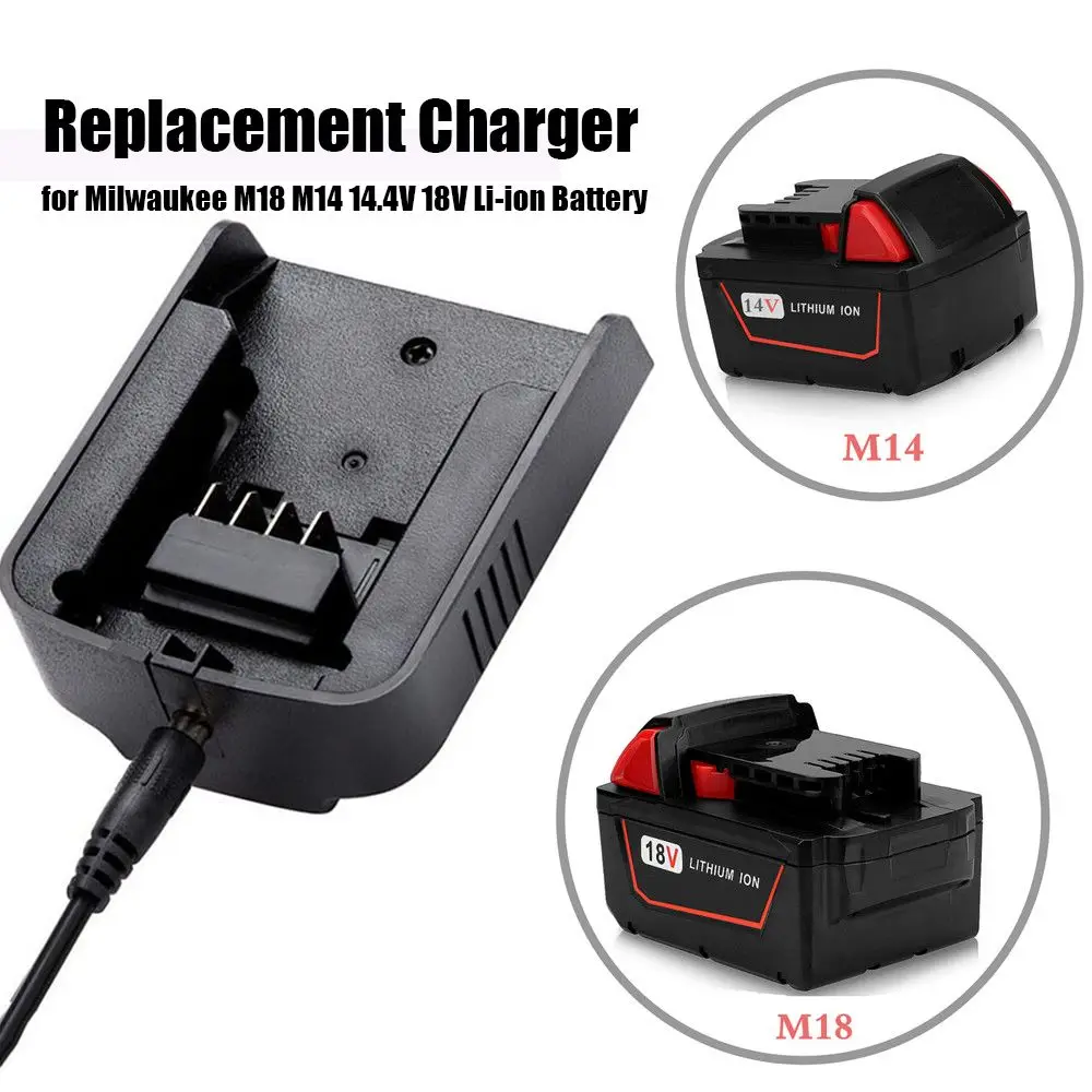 Drill Portable Battery Charger Cable Adaptor Power Adapter Charging Dock For Milwaukee M18 M14 14.4V 18V Li-ion Battery