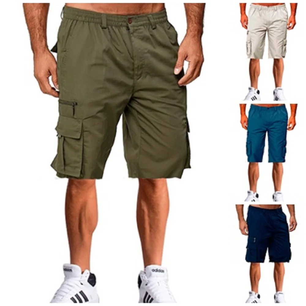 Outdoor Waterproof Wear-Resistant Cargo Shorts Quick Dry Multi-pocket Plus Size Hiking Pants Mens Urban Military Tactical Shorts