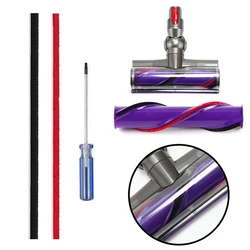 2pcs Vacuum Cleaner Brush Head Soft Plush Strips For Dyson V11 - V15 Vacuum Cleaner Soft Rolling Brush Strips Replacement Parts