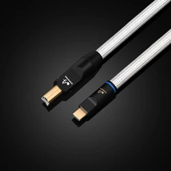 Premium Hifi USB Audio Cable with OCC Shielding for Enhanced Sound Quality (Type C to type B)
