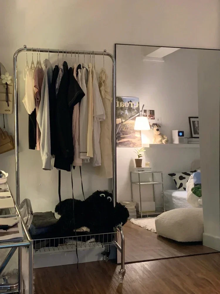 

Mobile drying racks, hanging racks, coat racks, storage balconies, single-rod drying racks