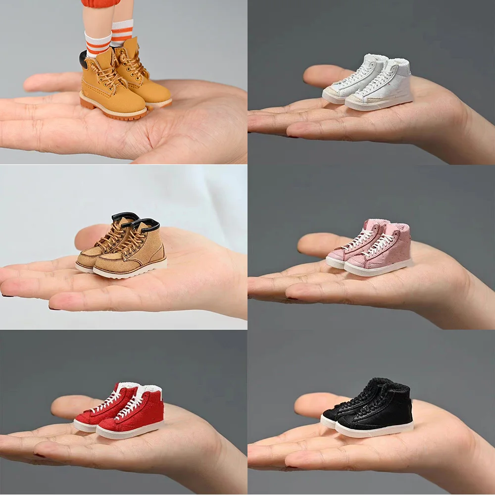 

1/6 Scale Female Figure Accessory US Marine Corps Combat Boots High Top Canvas Boots Hollow Inside Model for 12'' Action Figure