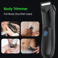 Groin Area Hair Trimmer Lawn Mower Ceramic Blade Waterproof Wet Dry Hair Clippers Pubic Armpit Body Hair Ultimate Hygiene Razor 2