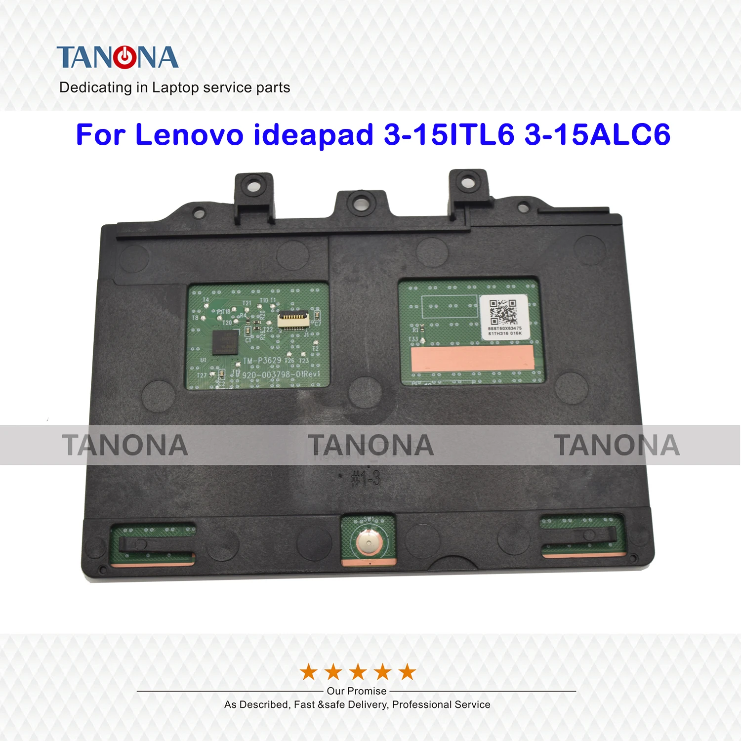 Original New For Lenovo ideapad 3-15ITL6 3-15ALC6 Touchpad Clickpad Trackpad Silver