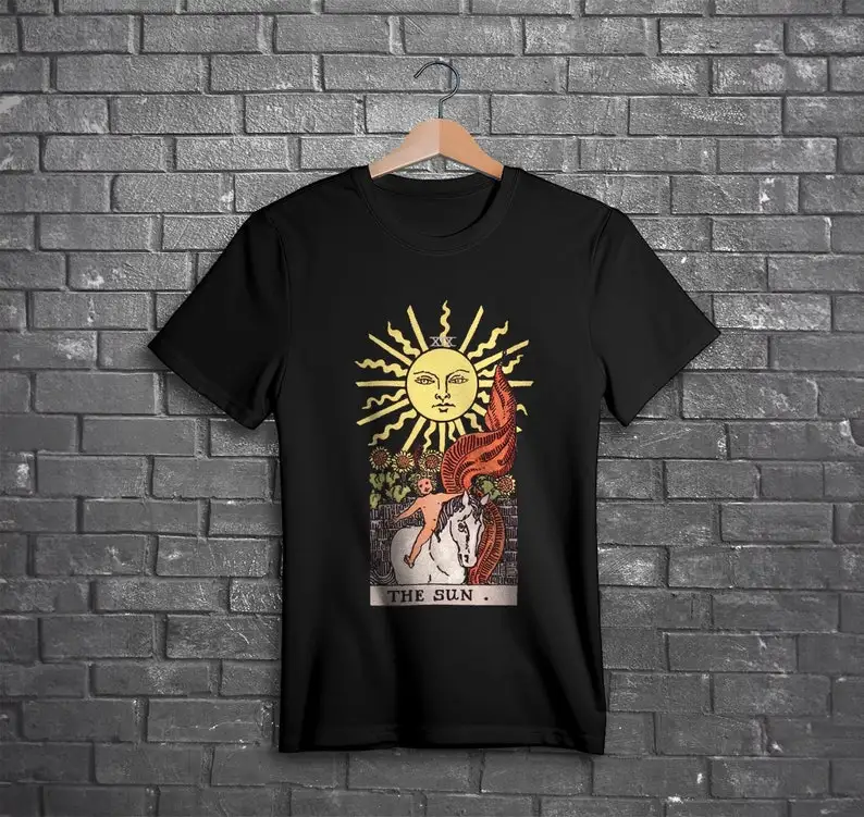 

Sun Tarot Card Shirt Occult Gothic
