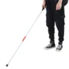 Blind Cane Stick for Visual Impaired Foldable Cane Collapsible Reflective White and Red Walking Stick for Blind Visual Impaired 3