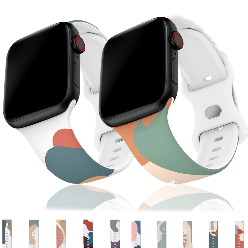 Silikoniranneke Apple Watch Ultra -sarjalle 6 5 3 SE 7 8 correas Smart Watch Rannekoru iWatch Ranneke 49mm 44mm 45mm 41mm 40 38 42mm_voghion.com