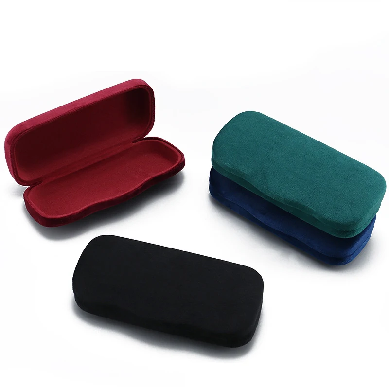

Solid Color Velvet Glasses Box Spectacle Case Anti-Pressure Literature Art Male And Female Student Fashion Sunglasses Case