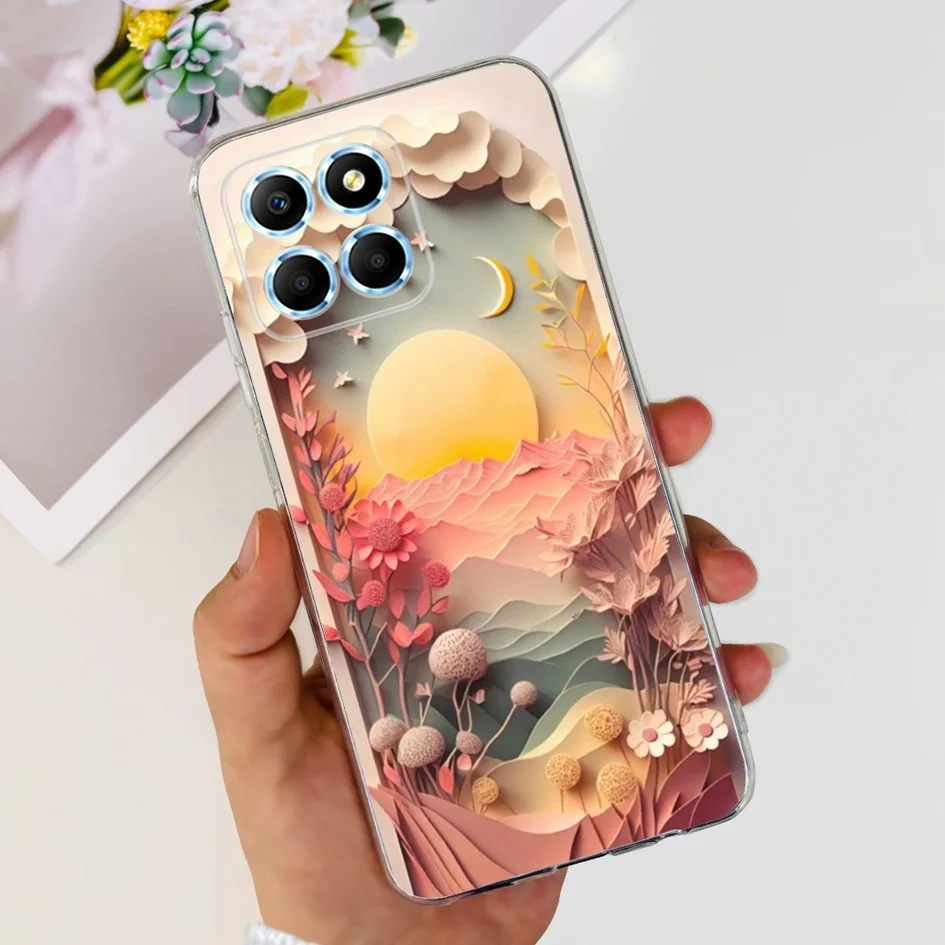 Fashion Butterfly Flower Soft Silicone Shockproof Phone Case Cover