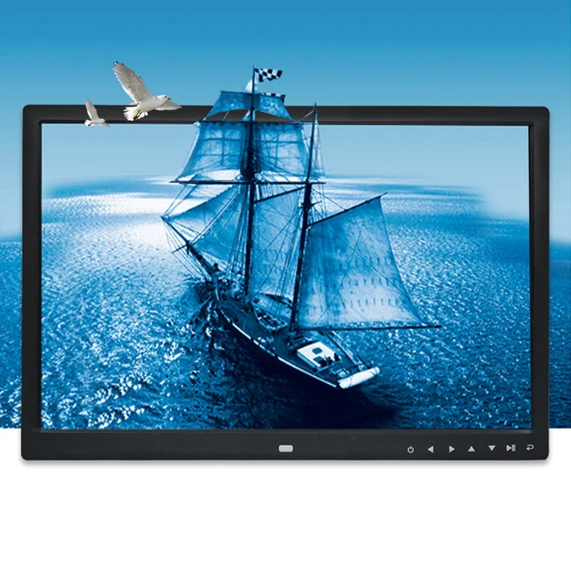 디지털 액자 다기능 HD 1280X800, 프레스 단추 포함, 전자 사진 앨범, 미국 플러그, 2X, 12 인치