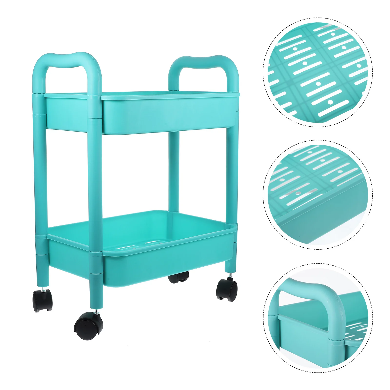 

Movable Rolling Organizer Double-layer Multi-Purpose Rolling Shelf Organizer