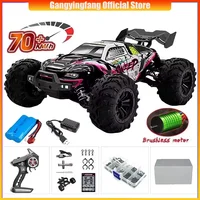1:16 70KM/H Or 50KM/H 4WD RC Car With LED Remote Control Cars High Speed Drift Monster 4x4 Truck for Kids vs Wltoys 144001 Toys 1