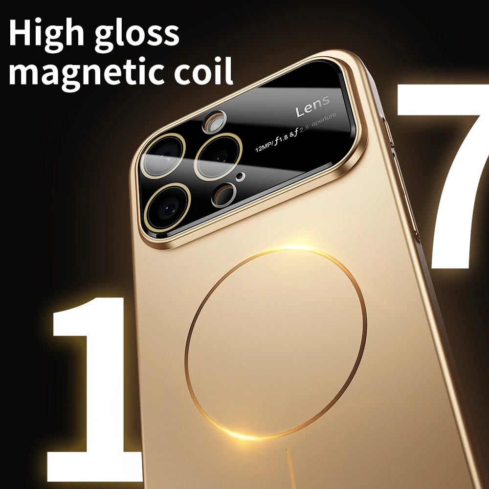 Luxury Camera Protection For Magsafe Phone Case for iPhone 17 Air 16 14 15 13 12 11 Pro Max Magnetic Shockproof Hard Thin Cover 3