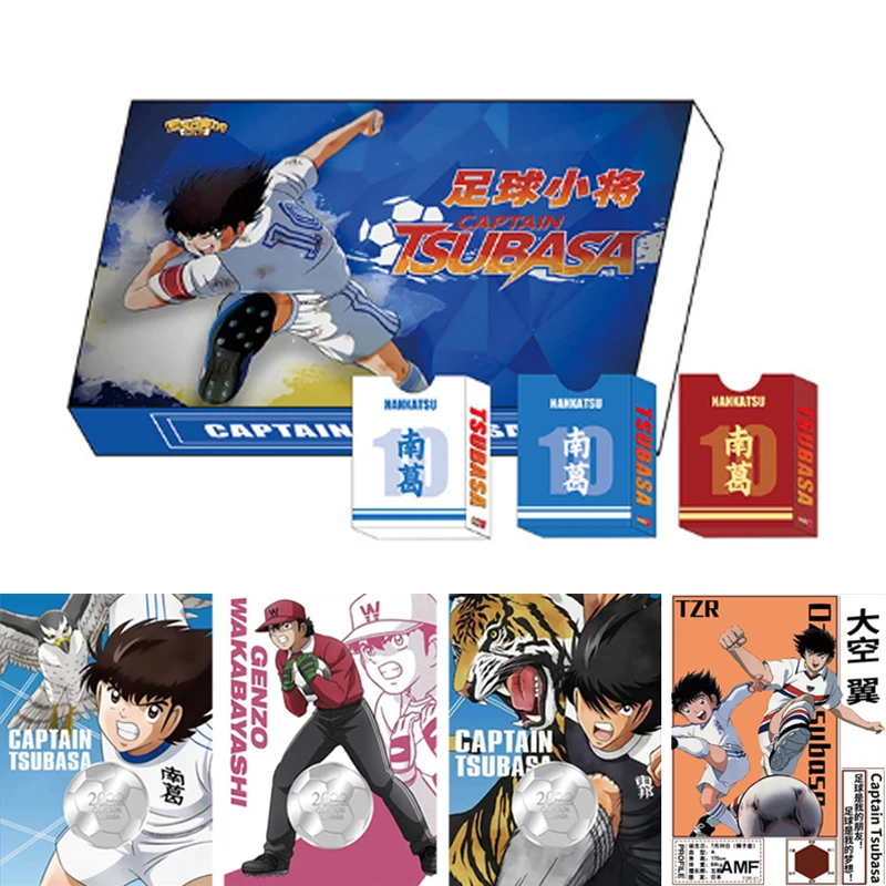 New Genuine Captain Tsubasa Collection Cards Anime Figure Ozora Tsubasa Ryo Ishizaki Rare Flash Xr Gmr Ssp Card Toys Regali Di Gioco