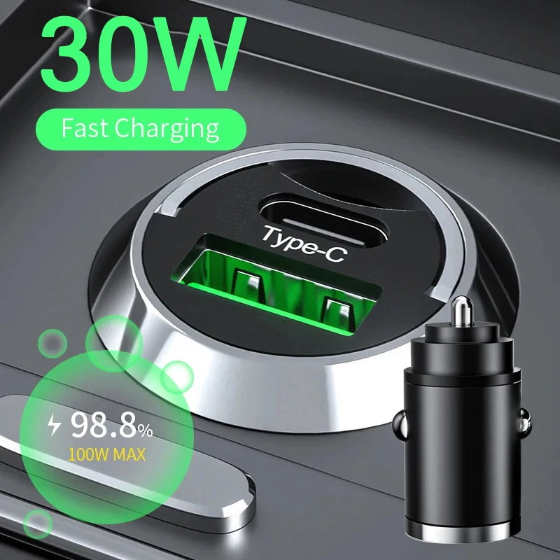 Fast Charging USB Car Charger For Mobile Phones