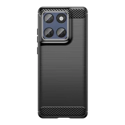 Durable Soft TPU Phone Case with Thick Simple Design - MOTO Edge 60S (Black)