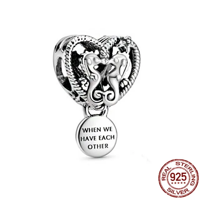 925 Sterling Silver Ocean Series Narwhal Charm Starfish Ocean Waves & Fish Beads Fit Pandora Bracelet DIY Pendant Woman Jewelry CMS1558-8