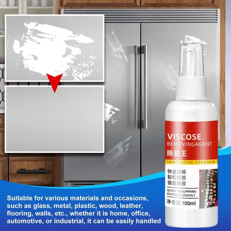 Adhesive Remover Spray 100ml Gentle Cleaning Agent for Poster Adhesive Self Cleaner Spray Double Sided Tape Removal