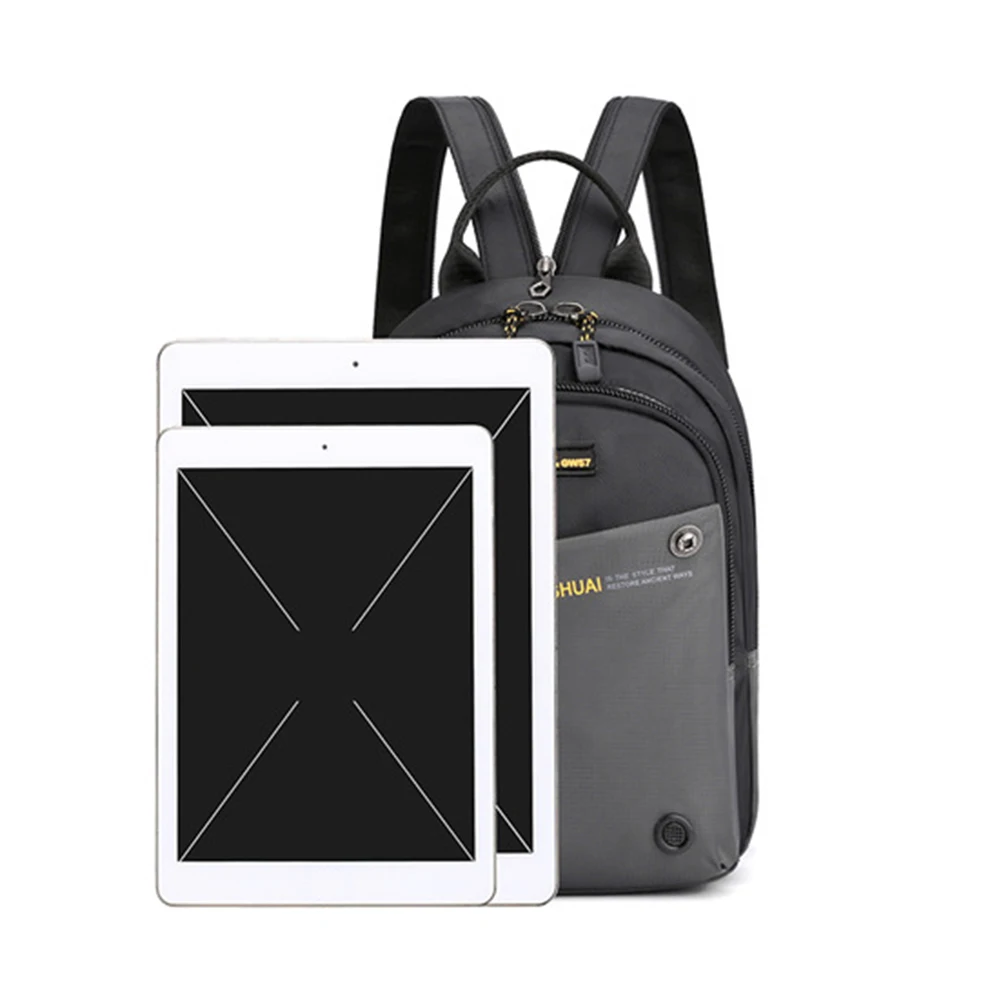 Men Travel Backpack Anti-Theft Backpacks Nylon Messenger Crossbody Bag Small Chest Pack Outdoor Sport Hiking Mountaineering Bag