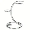 Stainless Steel  Shaving Razor and Brush Stand - Convenient Holder for Safety Razor and Shave Brush Storage 4