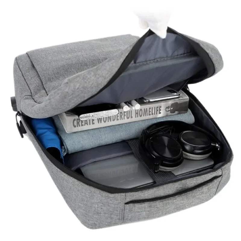 Men's Backpacks Oxford Waterproof Rucksack Business Computer Bag Casual USB Backpack Senior High School Student Schoolbag Large 5