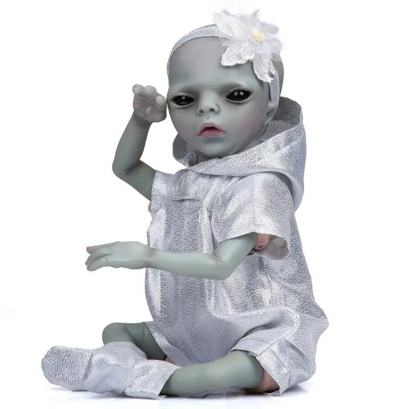 Alien Rebirth Doll Realistic Hand-Detailed Toy Full Body Silicone Vinyl Dolls Ultra-Realistic Baby Doll Baby Doll Silicone Vinyl