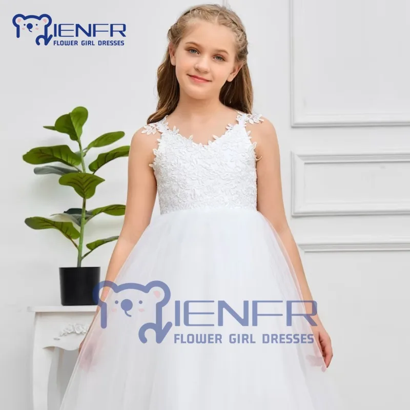 

Sweetheart Lace A-LINE Sleeveless Ball Gown Bridesmaid Pageant Dresses for Wedding Party Formal Occasions Flower Girl Dresses